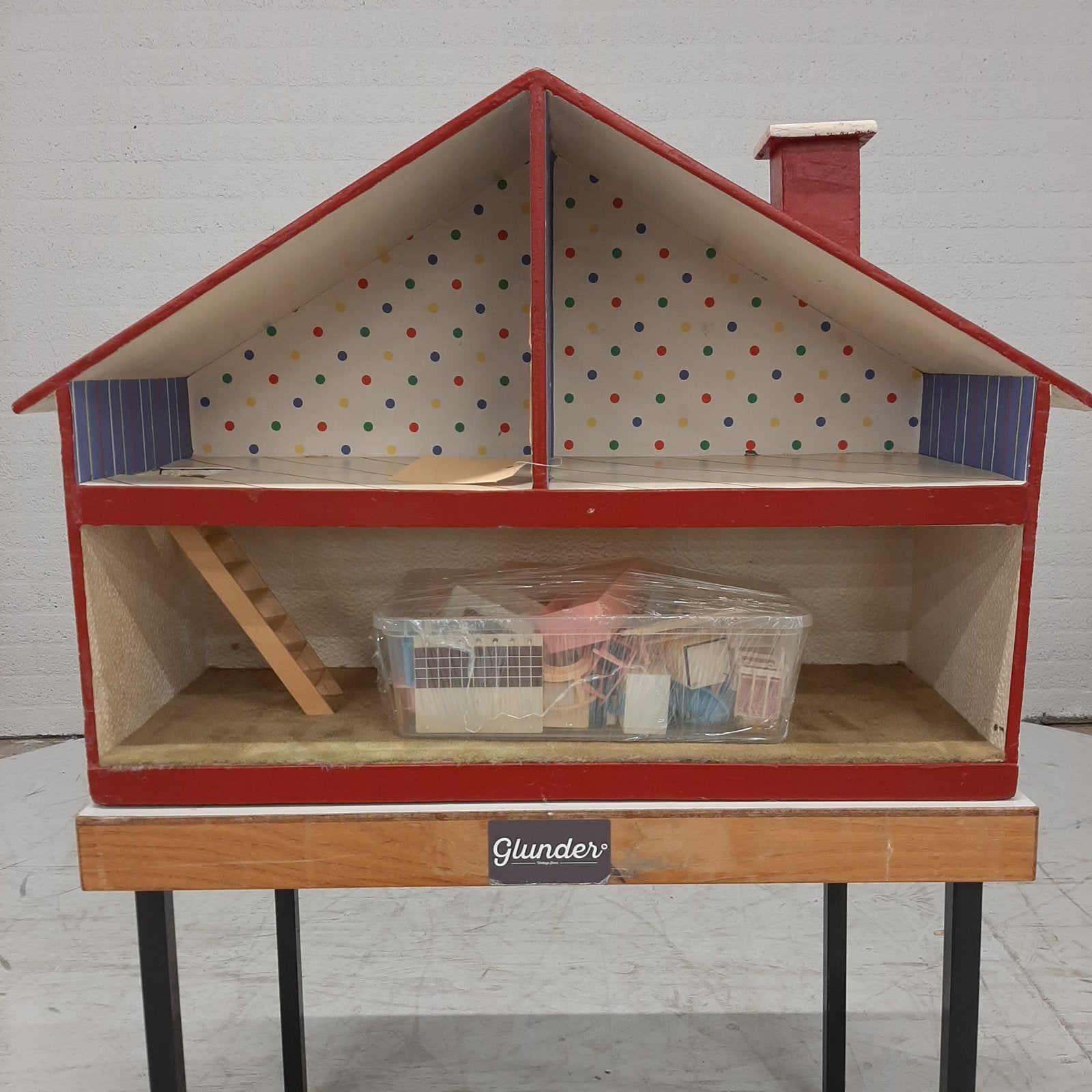 Prachtig poppenhuis met meubeltjes, Kinderen en Baby's, Ophalen, Poppenhuis, Gebruikt, Nvt