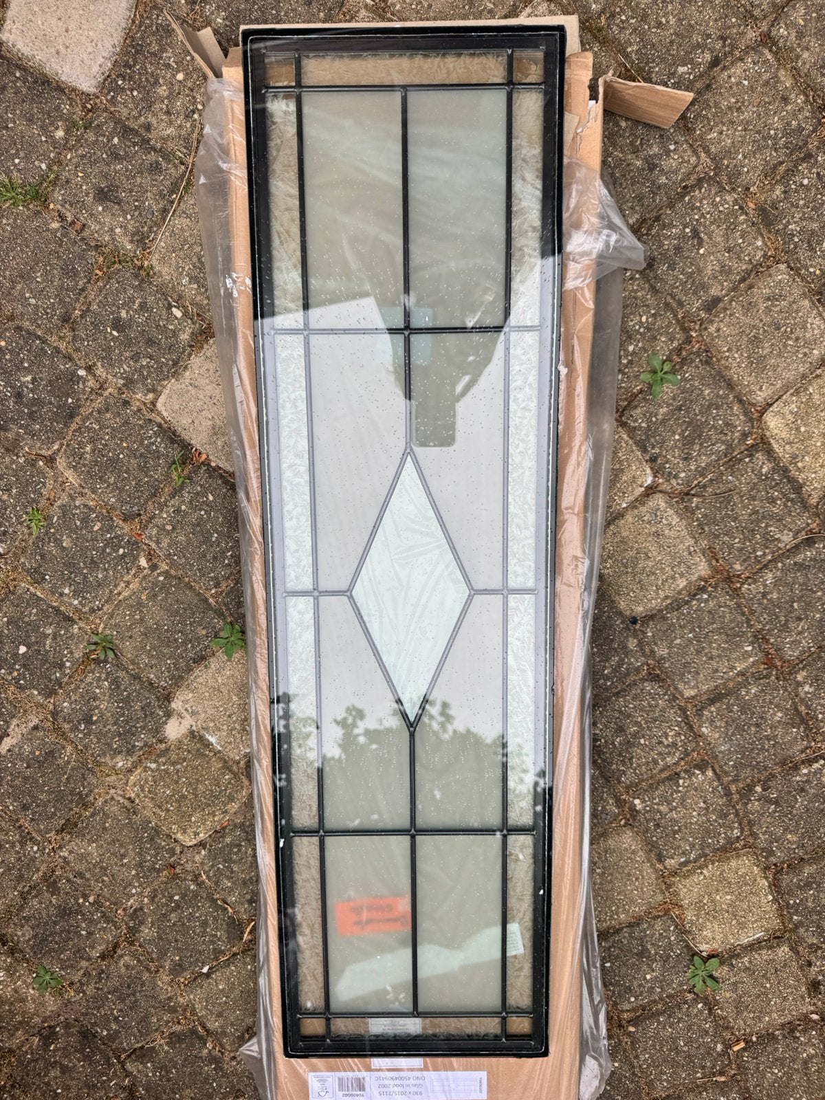 1 paar glas in lood ramen incl kozijnen, Doe-het-zelf en Verbouw, Glas en Ramen, Ophalen, Gevelraam of Ruit, Minder dan 80 cm