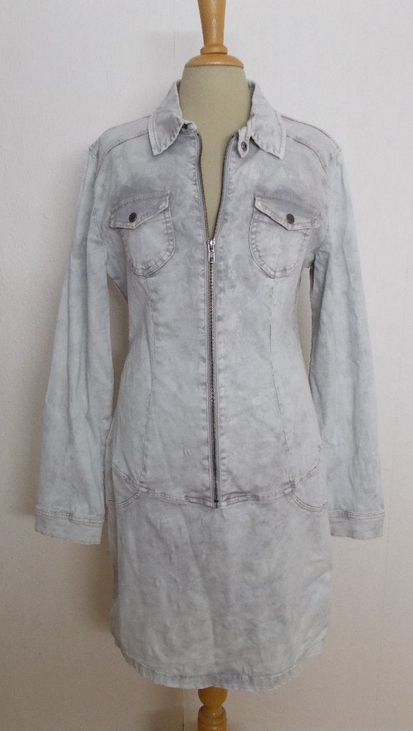Stoere stretch spijkerjurk van Geisha! M, Maat 38/40 (M), Verzenden, Zo goed als nieuw, Knielengte