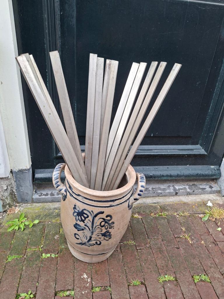 15 zware oude traproedes 61 x 2 cm, Antiek en Kunst, Ophalen