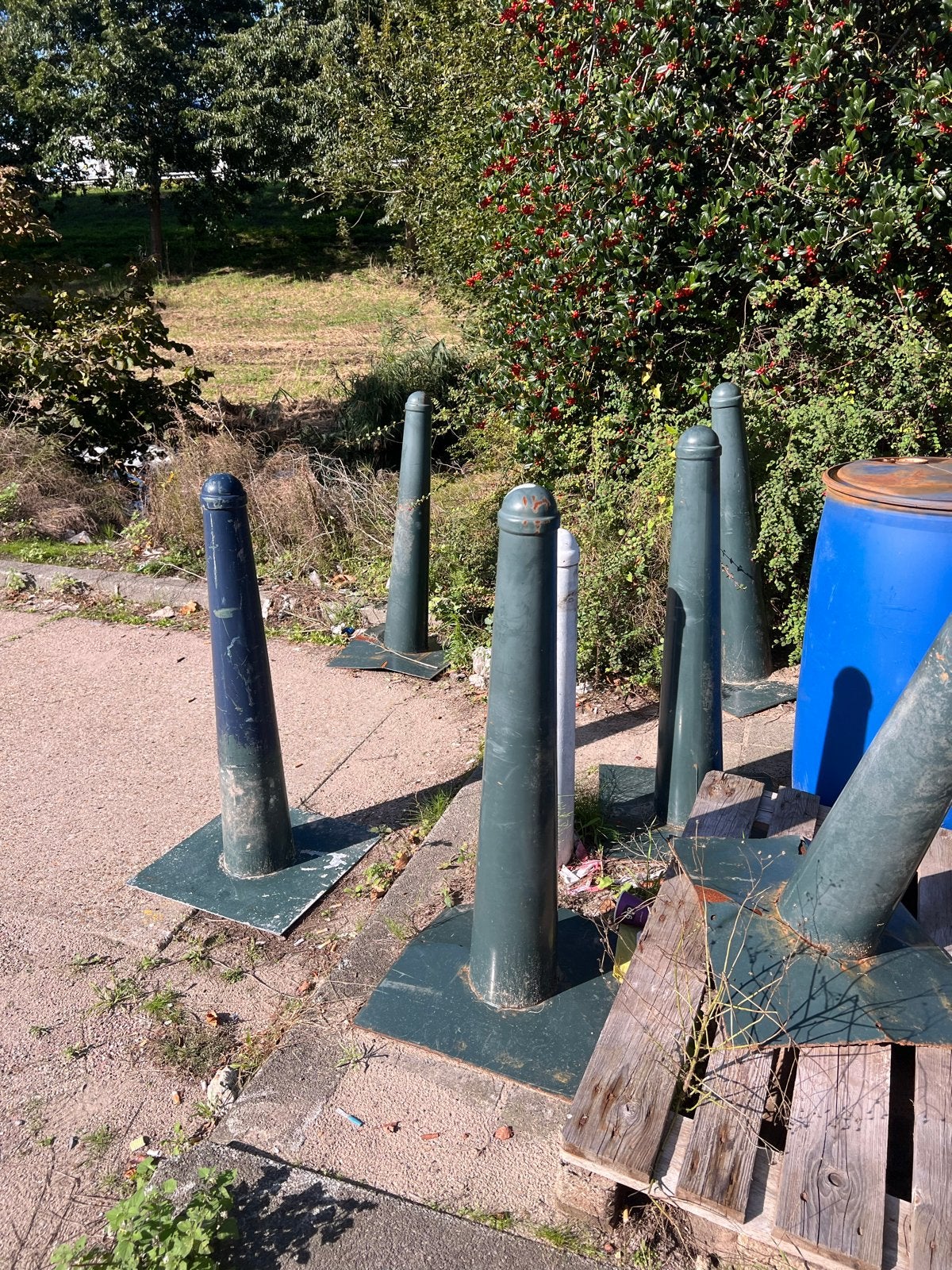 Verkeerskegels/afzetpalen, Ophalen, Gebruikt