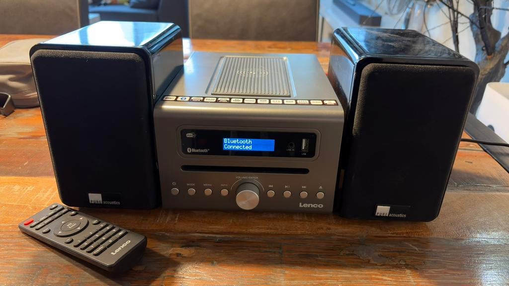Lenco MC-175SI (V2) met Pure Acoustic Dream Box, Ophalen of Verzenden, Zo goed als nieuw, Speakers, Overige merken