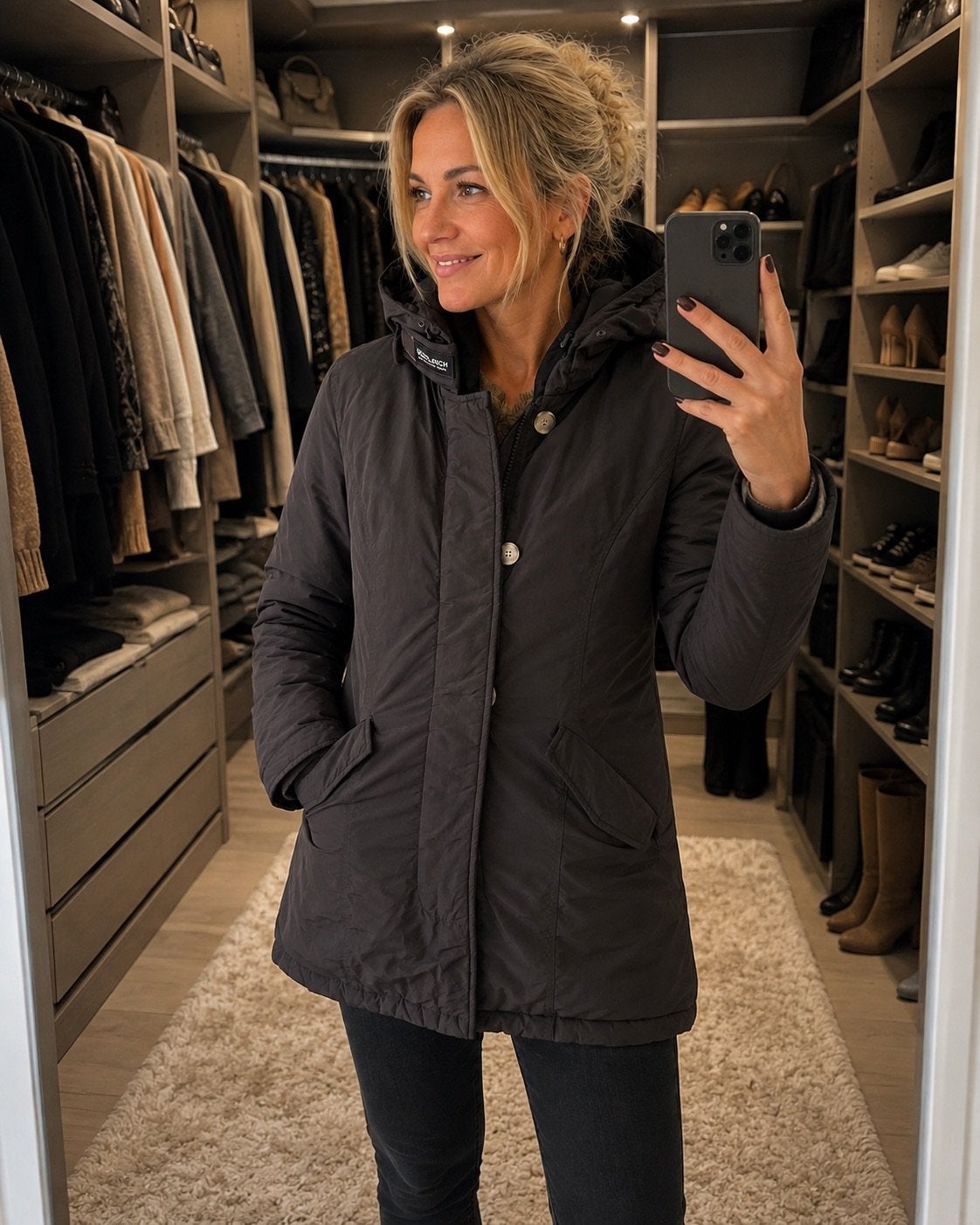 Prachtige Woolrich jas, Ophalen of Verzenden, Zo goed als nieuw, Maat 36 (S), Bruin
