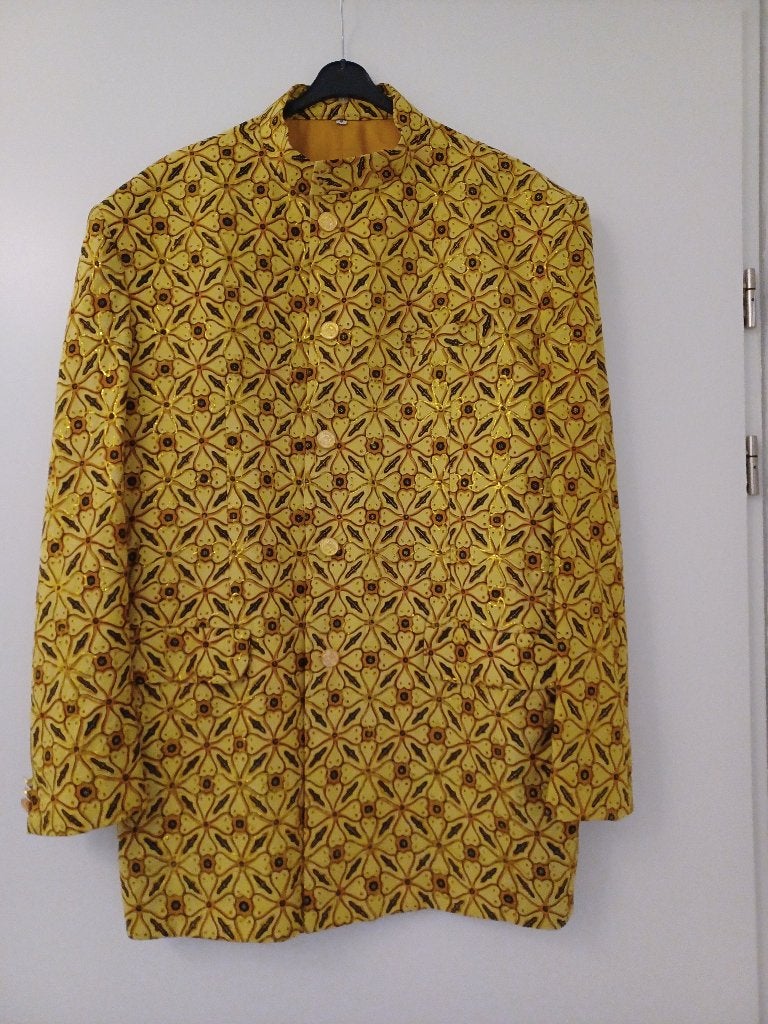 Exclusief ITALIE colbert goud kerst carnaval trouwerij feest, Ophalen, Nieuw, Maat 52/54 (L), Overige kleuren