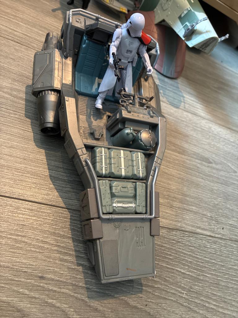 Star Wars First Order Snowspeeder met figuur, Verzamelen, Star Wars, Ophalen of Verzenden, Gebruikt, Actiefiguurtje