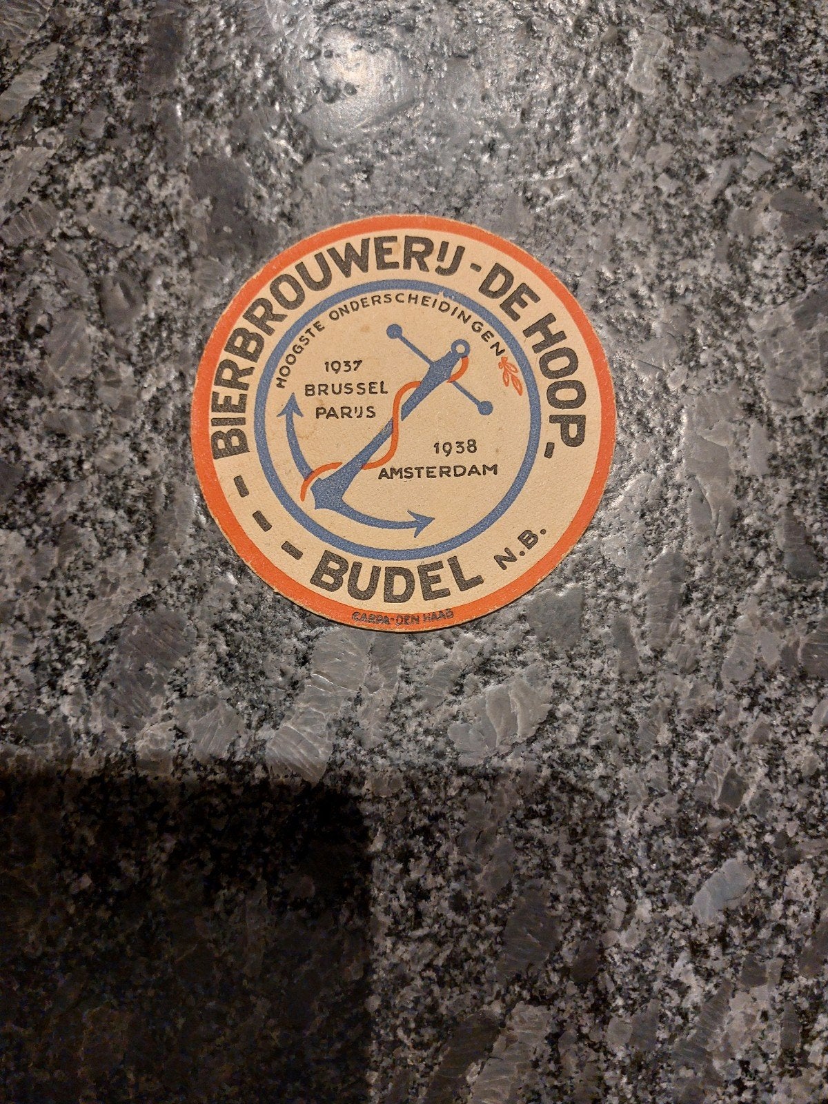 oud bierviltje brouwerij Budel, Ophalen of Verzenden, Viltje(s), Overige merken