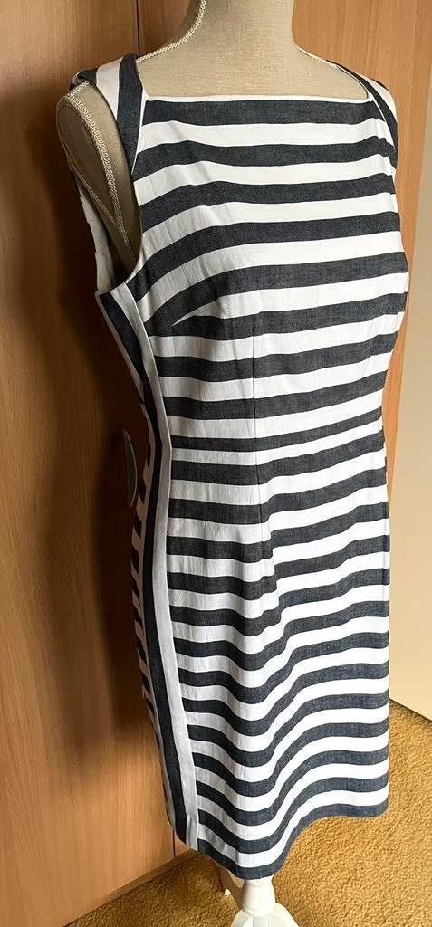 Phase Eight gestreepte jurk maat 42[v], Kleding | Dames, Jurken, Blauw, Maat 42/44 (L), Nieuw, Ophalen of Verzenden