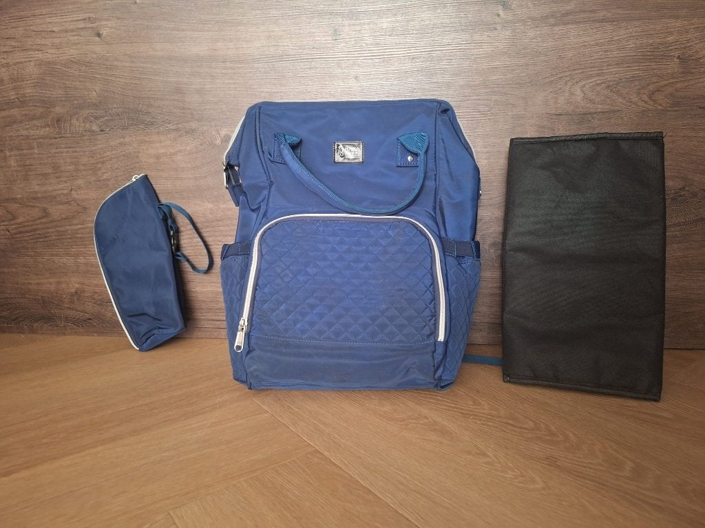 NanaBeebi Rugzak Blauw - Incl. koeltas en verschoningsmatje, Kinderen en Baby's, Luiertassen, Schoudertas functie, Blauw, Nana Beebi