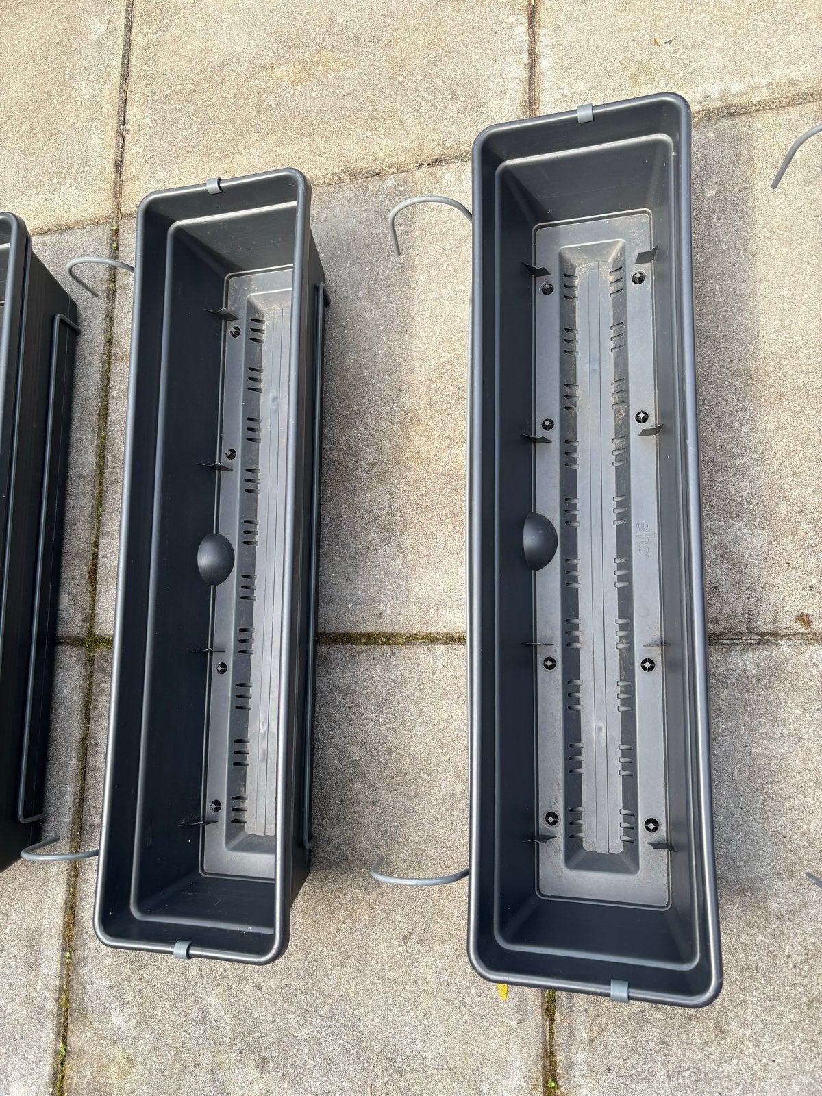 9 x Elho Green Basics Balkonbak All-in-1, Tuin en Terras, Bloembakken en Plantenbakken, Ophalen, Kunststof, Minder dan 30 cm, Balkon