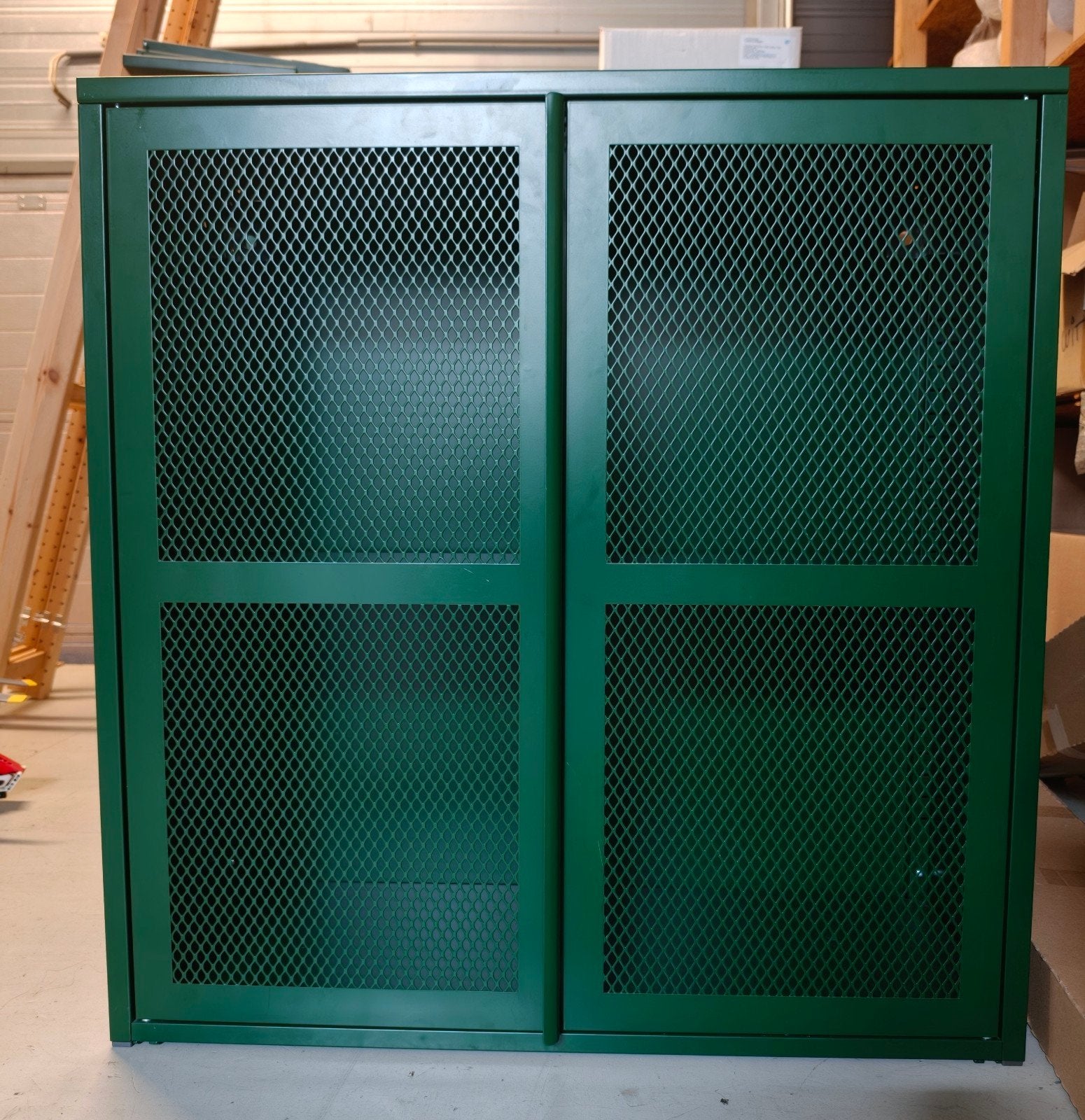 IKEA IVAR metalen kast donkergroen – 80x83x30 cm, Ophalen, Zo goed als nieuw