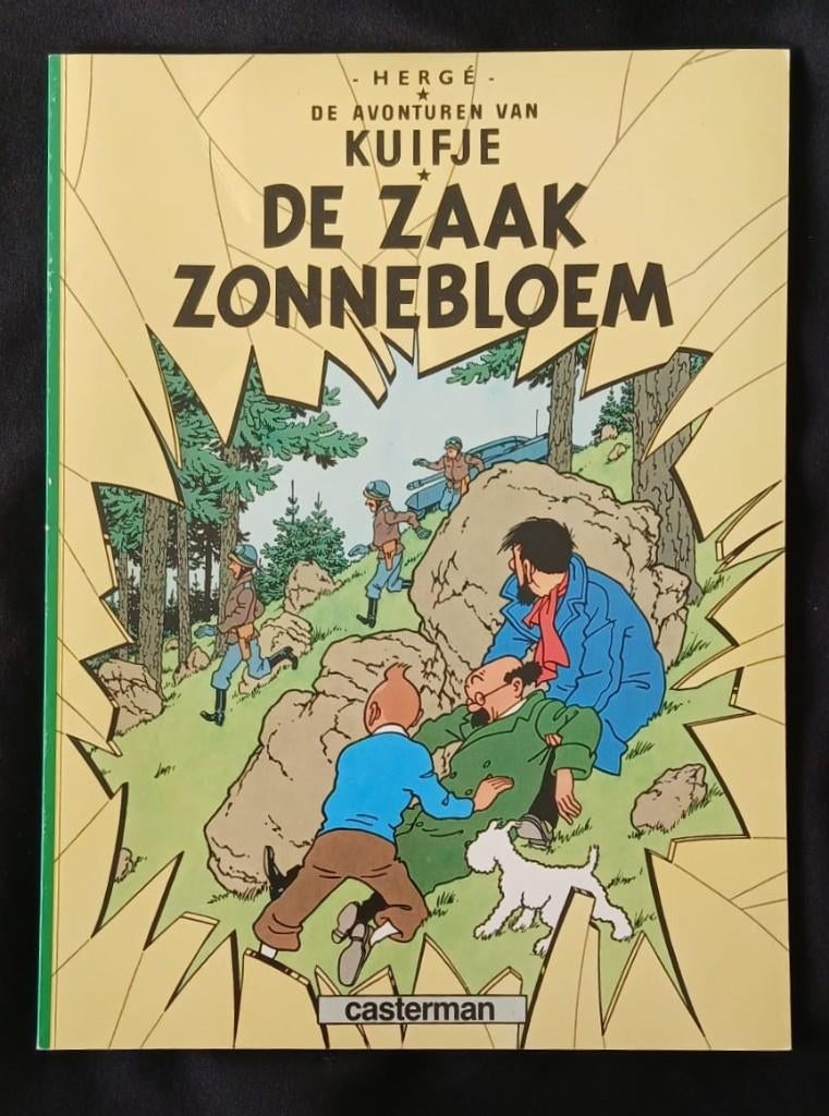 De zaak Zonnebloem. Kuifje album, 1986., Gelezen, Eén stripboek, Ophalen of Verzenden, Hergé