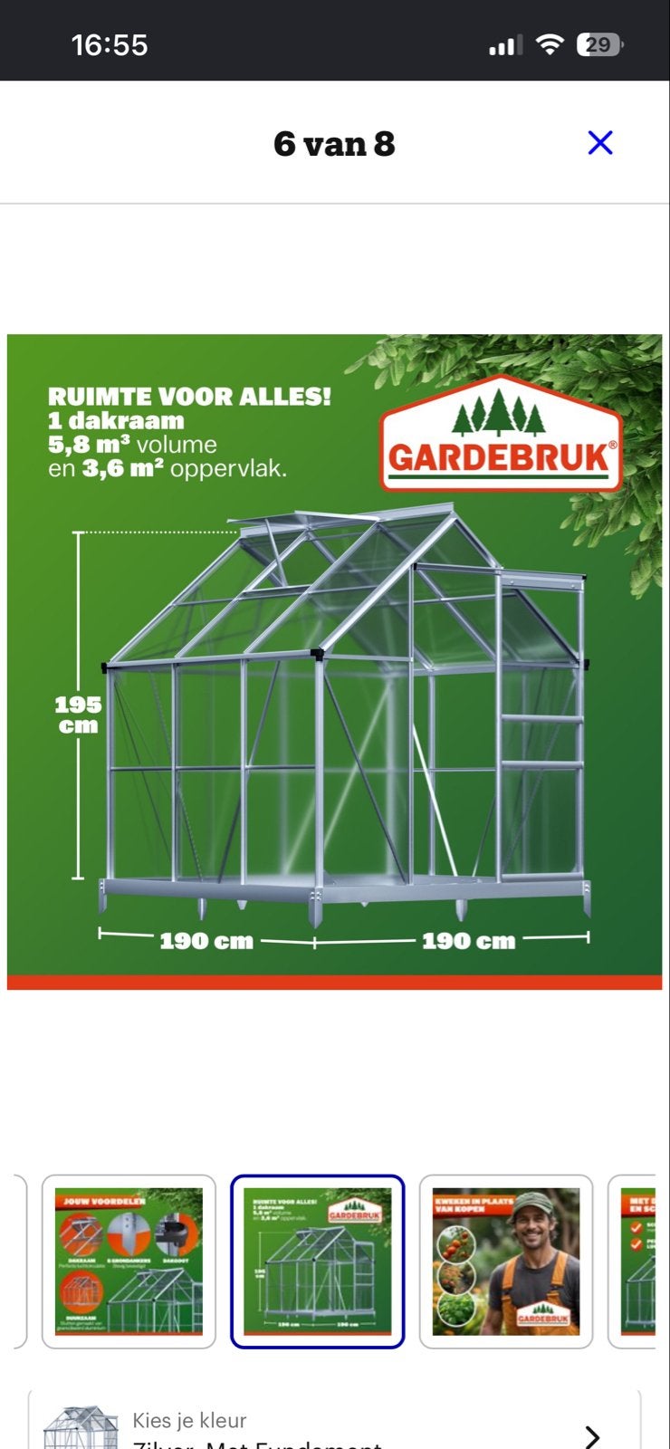 Gezocht: Nette Groentekas, Tuin en Terras, Kassen, Ophalen, Kweekkas, Aluminium, Polycarbonaat