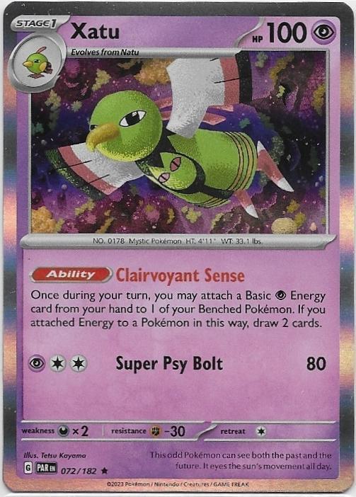 Paradox Rift,  Xatu [holo] 72/182, Verzenden, Nieuw, Losse kaart