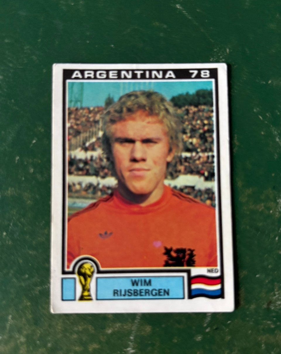 Panini plaatje Wim Rijsbergen Nederland WK 78, Verzamelen, Sportartikelen en Voetbal, Ophalen of Verzenden