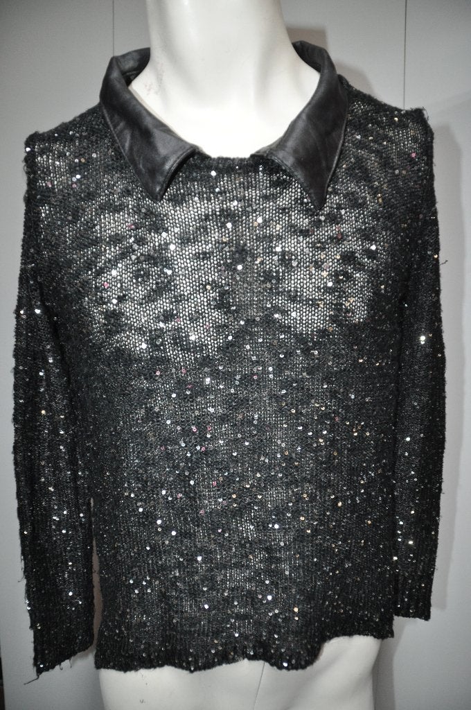 dd25 Zwart Zilver shirt maat L ADC Panacher, Ophalen of Verzenden, Zo goed als nieuw, Zwart, Shirt of Top