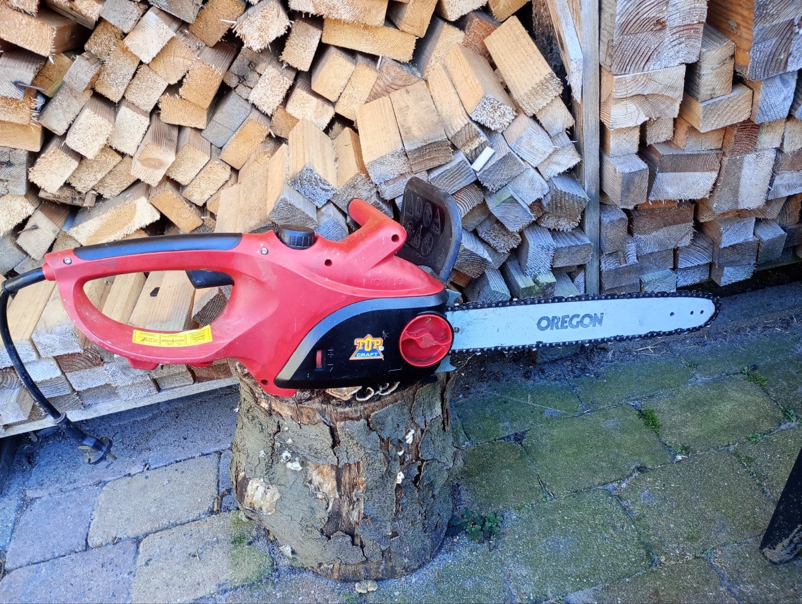 electrische kettingzaag topcraft