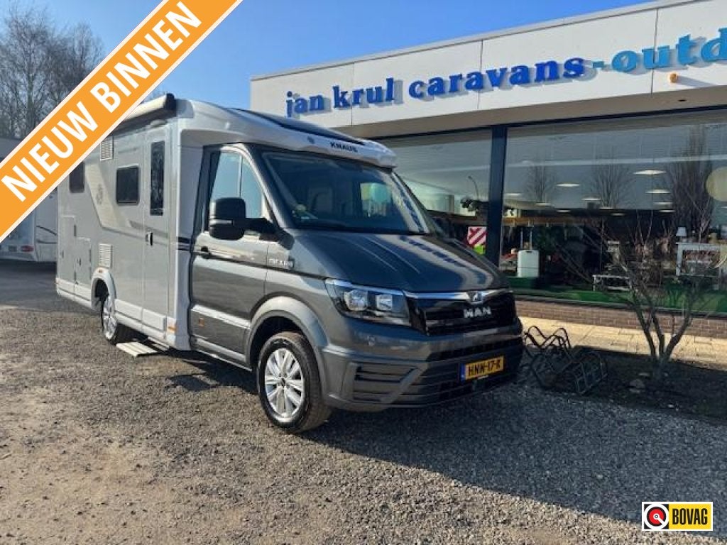 Knaus Van TI Man 640 MEG meegespoten bumpers, Caravans en Kamperen, Campers, Luifel, Ringverwarming, Koelkast, Tot en met 2