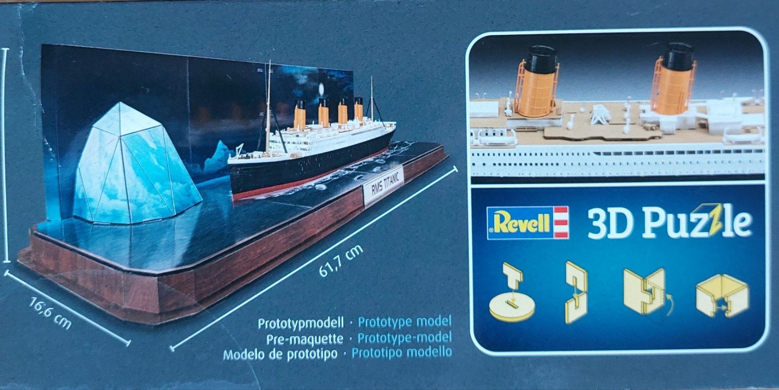 Revell 3D Puzzle RMS Titanic met Diorama - Nieuw, Ophalen of Verzenden, Nieuw, 1:200 of kleiner, Revell