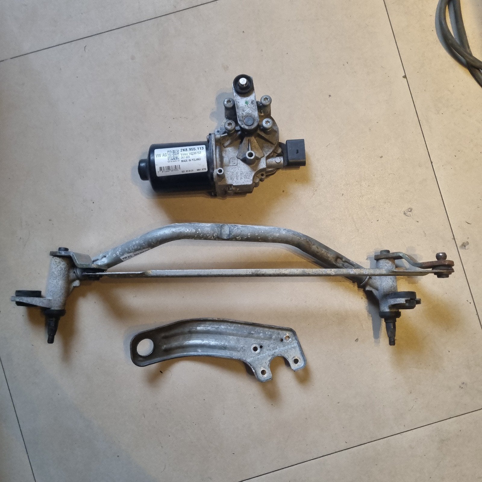 Ruitenwisser mechanisme VW Caddy 2021- (zonder arm), Auto-onderdelen, Ophalen of Verzenden, Gebruikt, Volkswagen