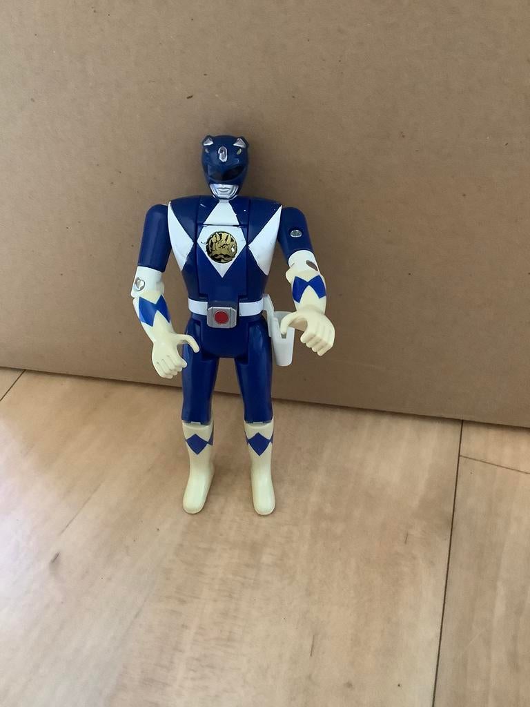 Blauwe power ranger,kan van hoofd veranderen,Bandai 1995, Verzamelen, Transformers, G1, Ophalen of Verzenden, Gebruikt
