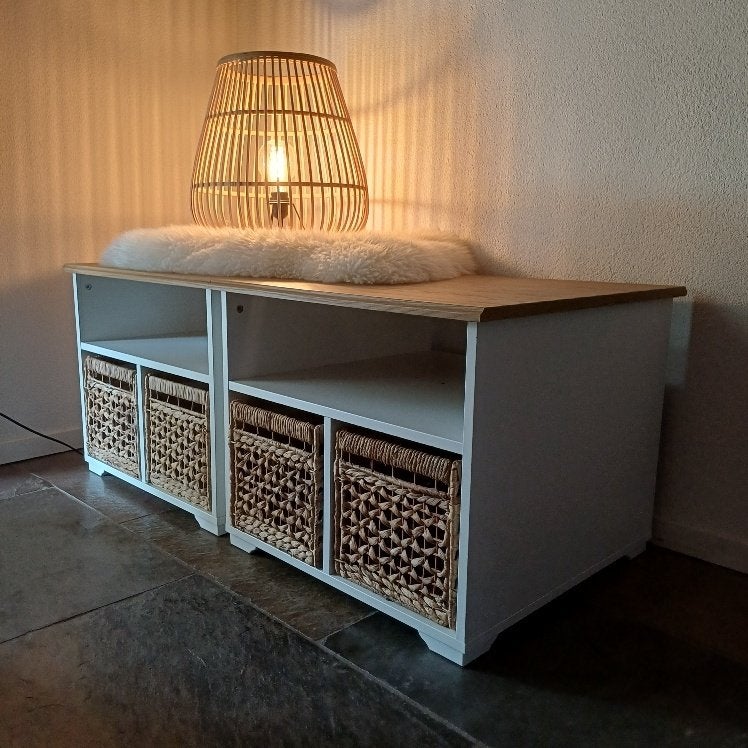 Leuke kast met rotan manden, Ophalen, 25 tot 50 cm, 50 tot 100 cm, Minder dan 100 cm