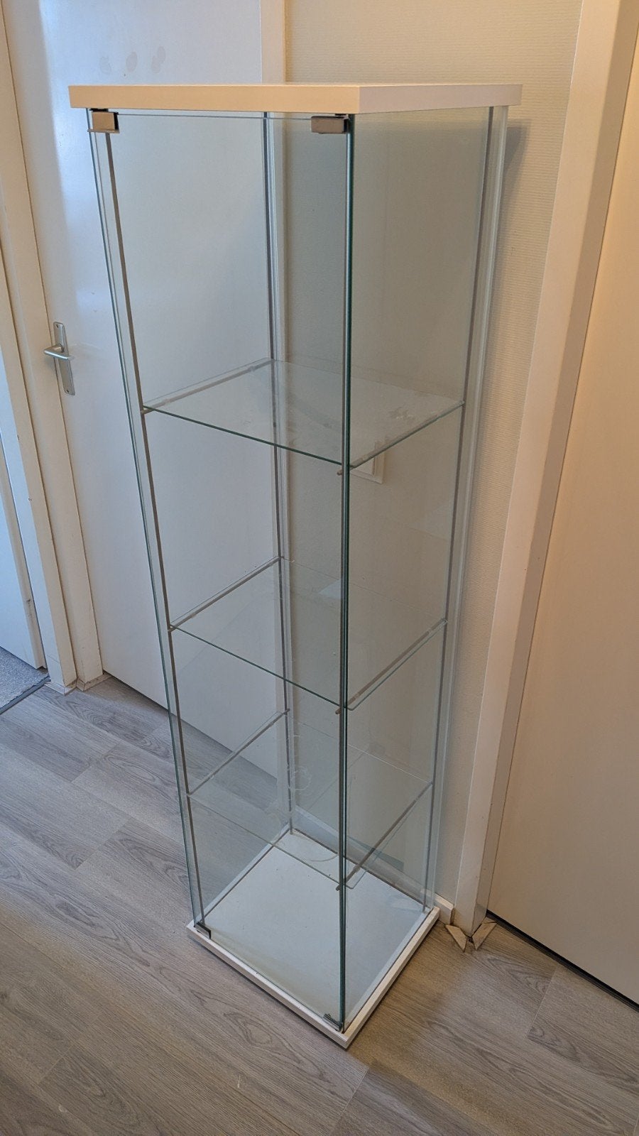 Glazen Vitrinekast met Planken - Gratis en gebruikt, Ophalen, Gebruikt, 50 tot 100 cm, Glas