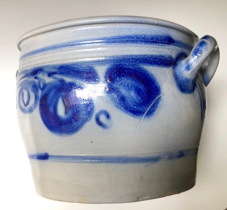 Antieke grote Keulse 8 liter pot. Rond 1900. Ø 26cm, H21cm, Antiek en Kunst, Ophalen of Verzenden