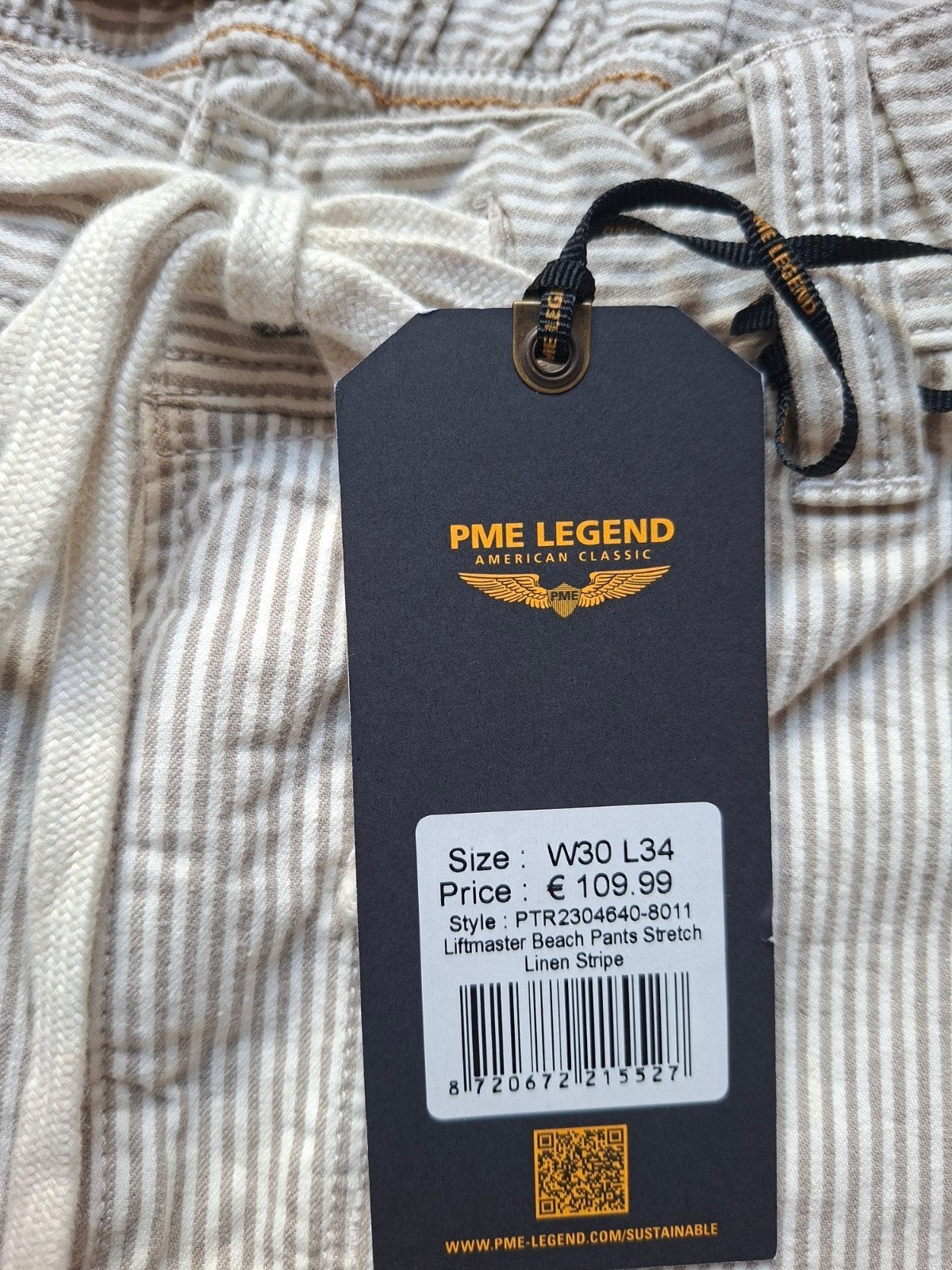 PME LEGEND linnen zomerbroek W30 L34 3 voor €149,95, Overige kleuren, Nieuw, W32 (confectie 46) of kleiner, Ophalen of Verzenden