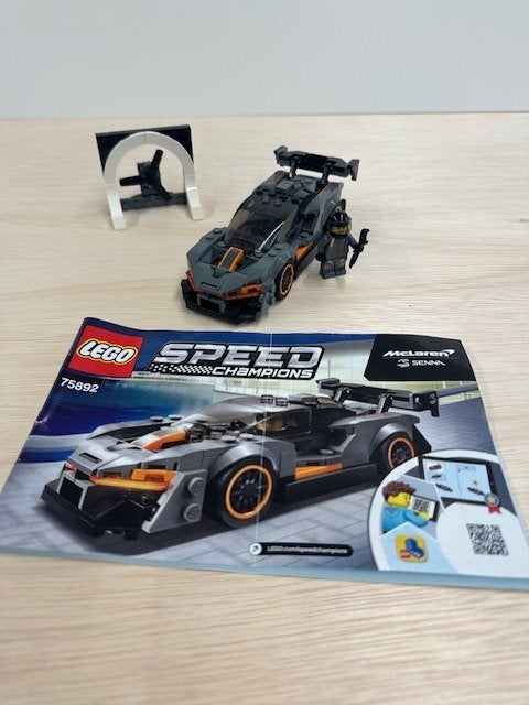 LEGO Speed Champions McLaren Senna 75892 compleet met boekje, Gebruikt, Lego, Inclusief instructies, Complete set