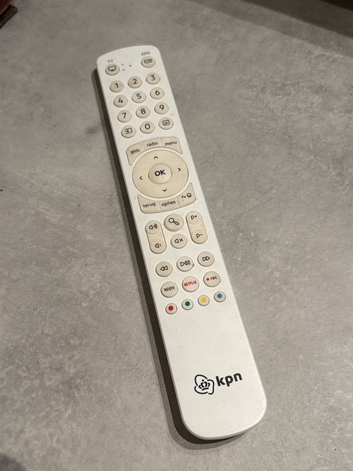 Afstandsbediening voor KPN ontvanger, Audio, Tv en Foto, Ophalen of Verzenden, Gebruikt, Origineel, Mediaspeler