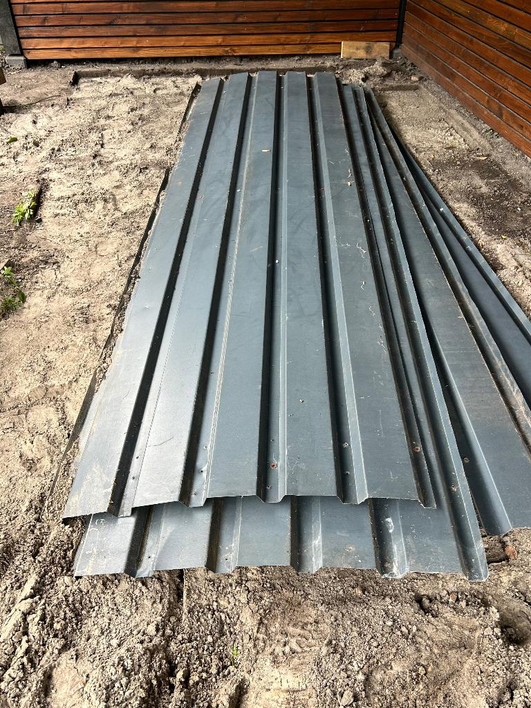 Metalen dakplaten, Dakplaat of Dakpanplaat, Gebruikt, Ophalen of Verzenden, 15 m² of meer