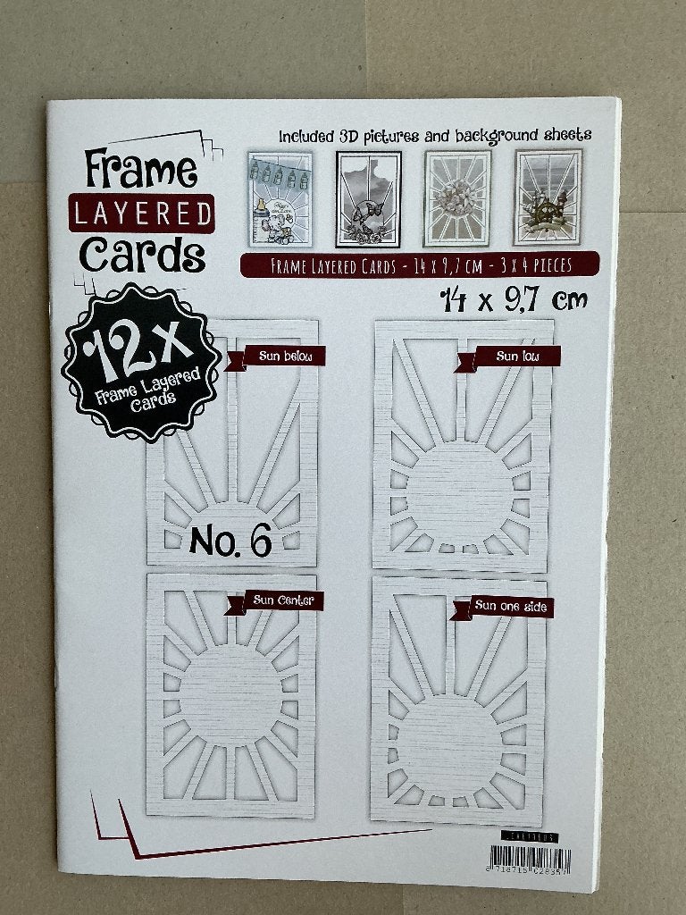 Frame layered cards boek  no6, Hobby en Vrije tijd, Kaarten | Zelf maken, Ophalen of Verzenden, Nieuw, Overige thema's, Overige typen