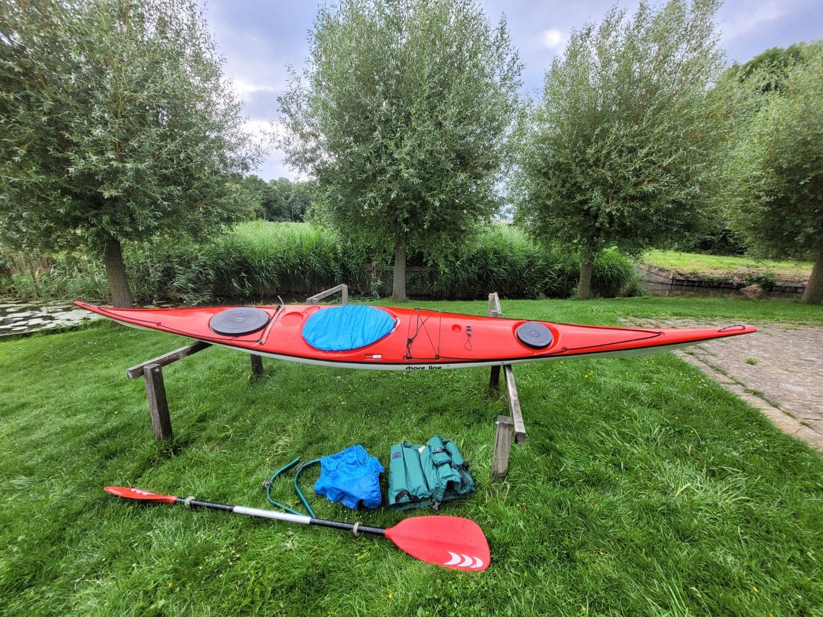 North Shore Zeekaak 4.85m met accessoires, Watersport en Boten, Kajaks, Ophalen, Gebruikt, 1-persoons