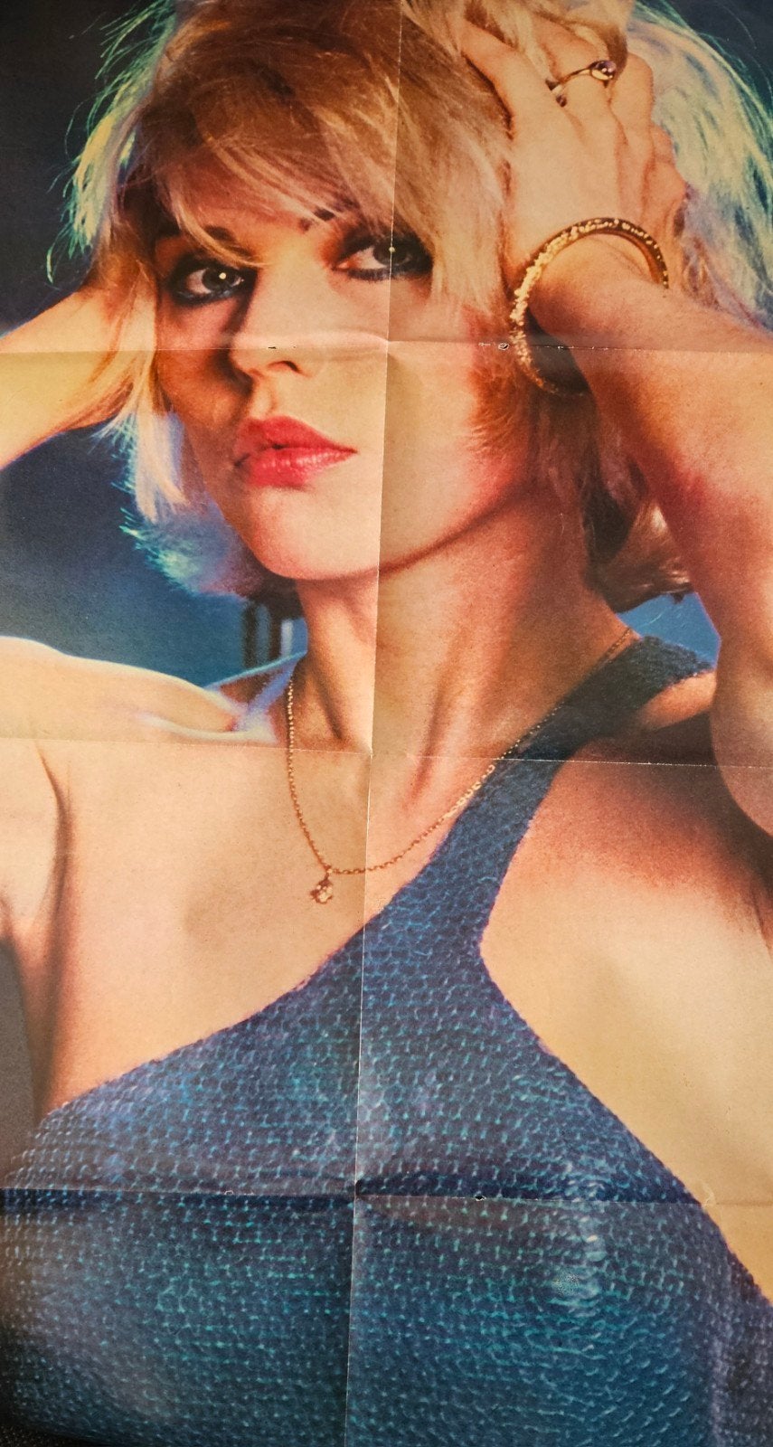 Grote poster  Blondie/ van Halen, Ophalen of Verzenden, Poster, Artwork of Schilderij