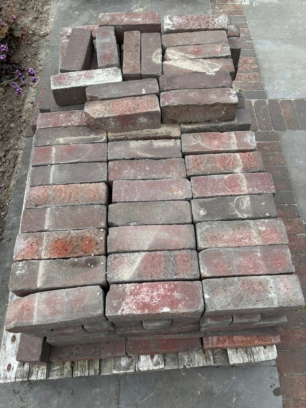 4 á 5m2 gebruikte klinkers, Tuin en Terras, Ophalen, Gebruikt, Klinkers, Minder dan 5 m²