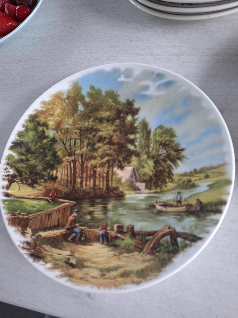 Decoratief bord Royal Schwabap Holland, handgedecoreerd, Antiek en Kunst, Antiek | Wandborden en Tegels, Ophalen