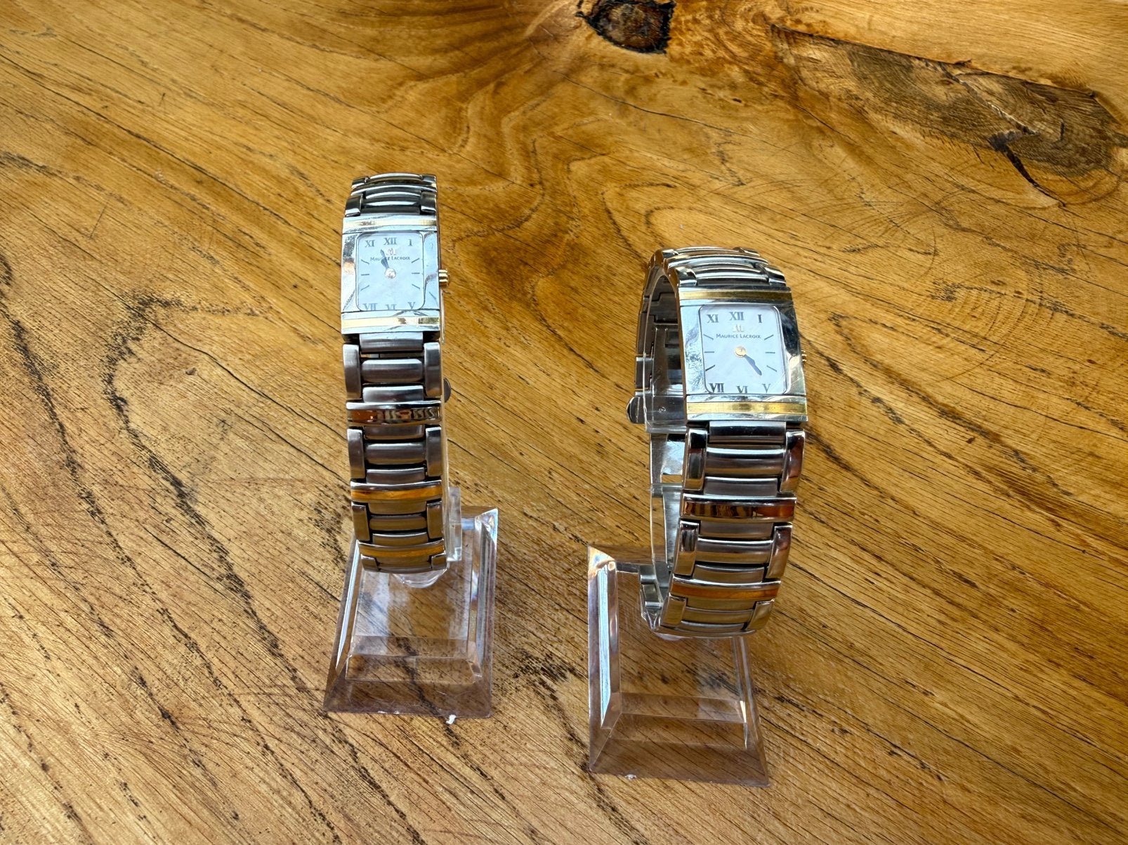 2 Maurice Lacroix Miros horloges, Overige merken, Staal, Polshorloge, Ophalen of Verzenden