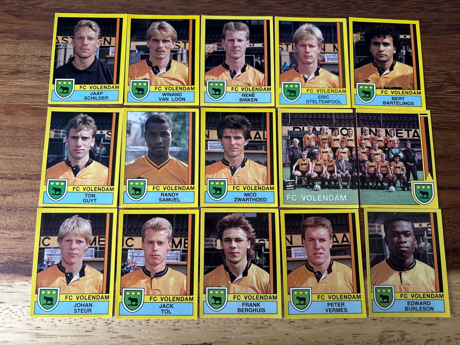 Panini Voetbal 1990 FC Volendam, Ophalen of Verzenden, Gebruikt, Stickers en Plaatjes