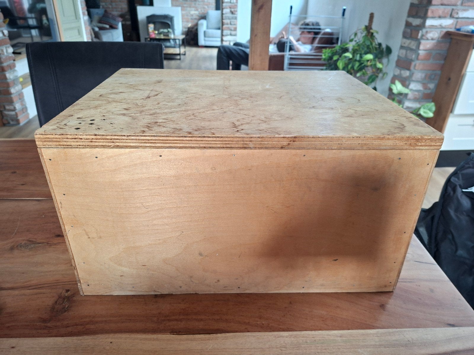 stevige kist met klep leuk om op te pimpen 51x41x27.5, Ophalen, Minder dan 50 cm, Gebruikt, 50 tot 100 cm
