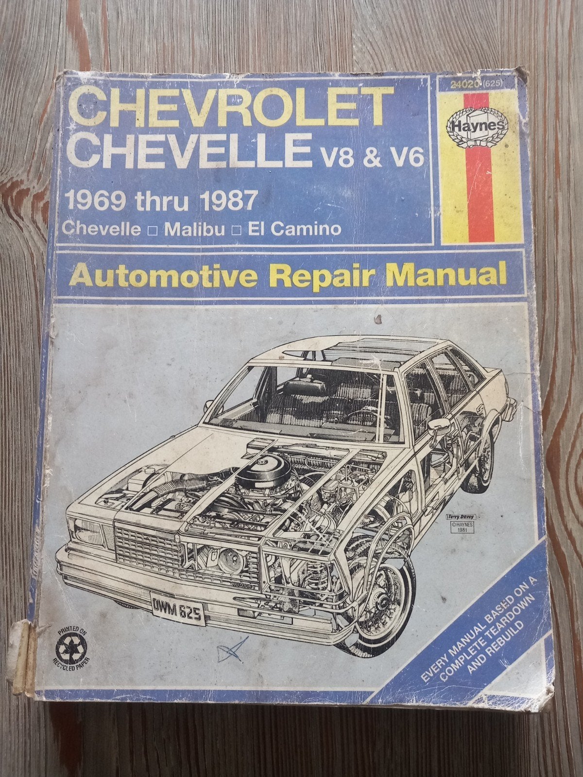 Werkplaatshandboek Chevrolet Chevelle Malibu El Camino, Ophalen of Verzenden