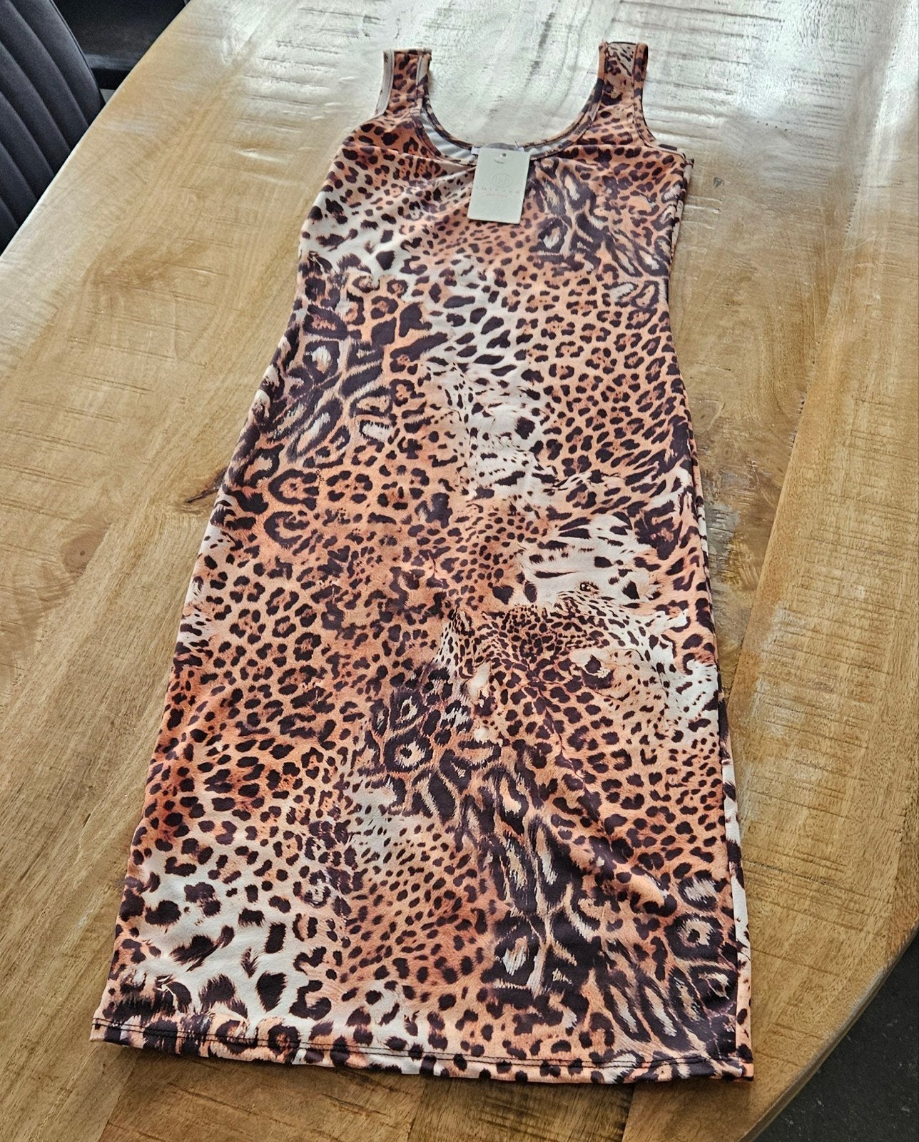 Dames Panterprint Zomer Jurkje - One Size - Nieuw!, Maat 38/40 (M), Imicoco, Meerkleurig, Nieuw