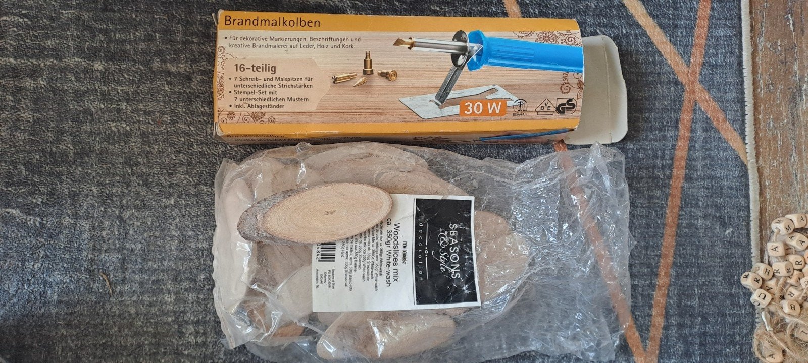 Houtbrandpen en houtstukjes, Ophalen of Verzenden