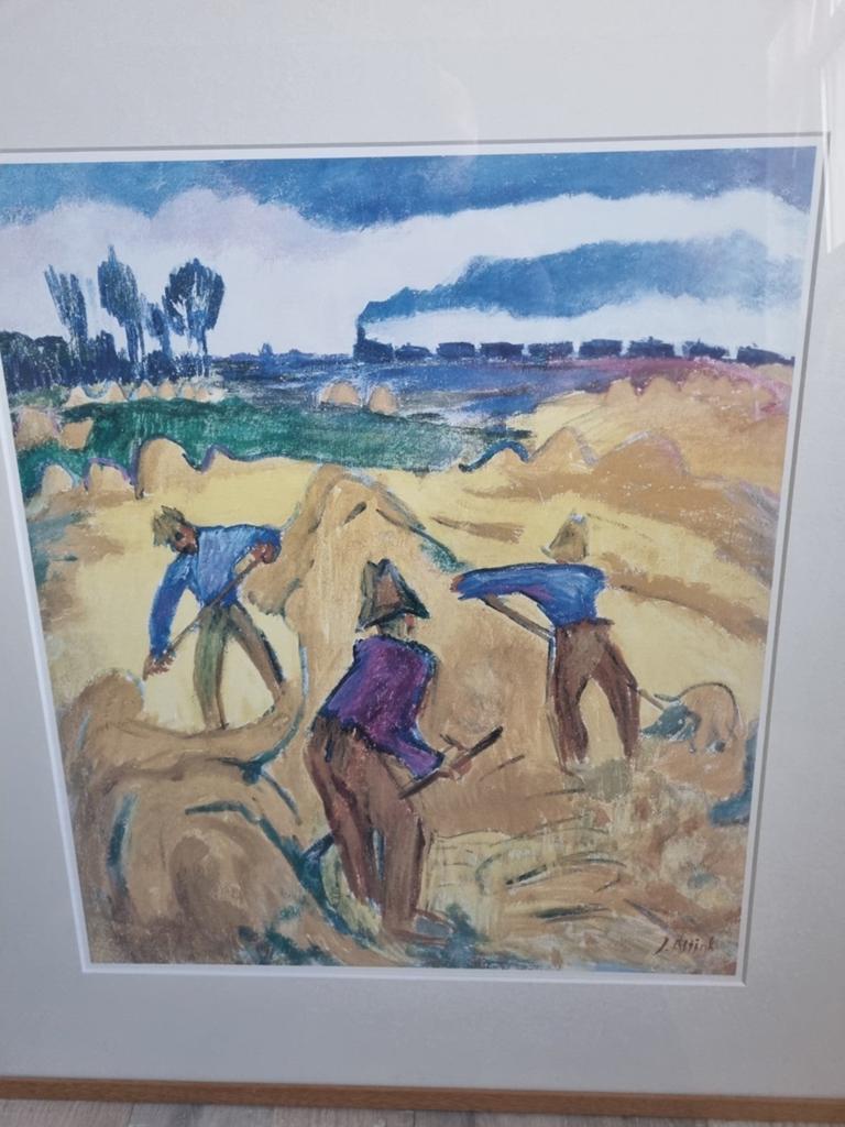Jan Altink 2002 Hooiende boeren op het Groningerland, Ophalen of Verzenden