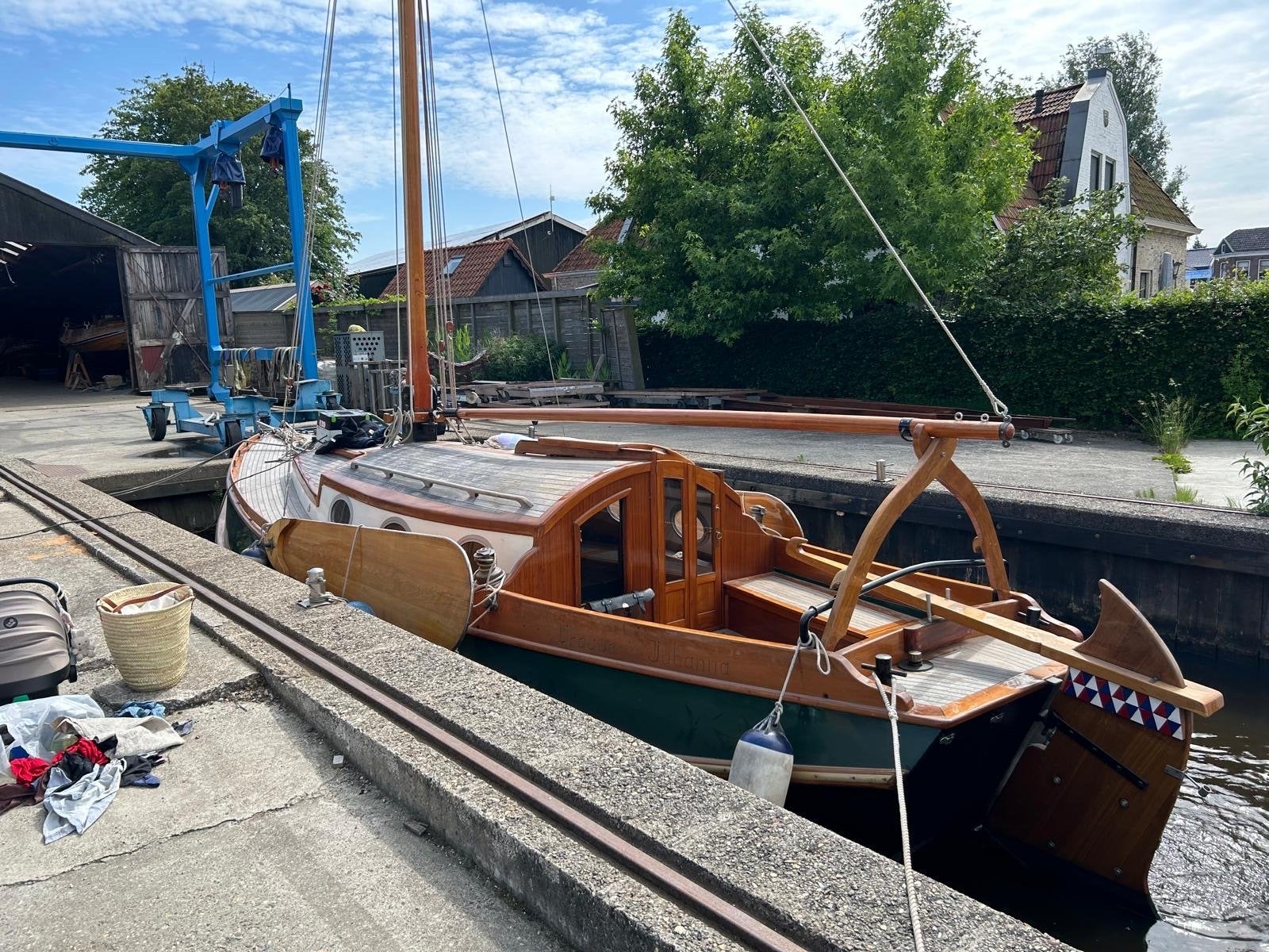 Prachtige Klassieke schouw / zeilboot, Ophalen, Overige merken, Binnenboordmotor, Diesel