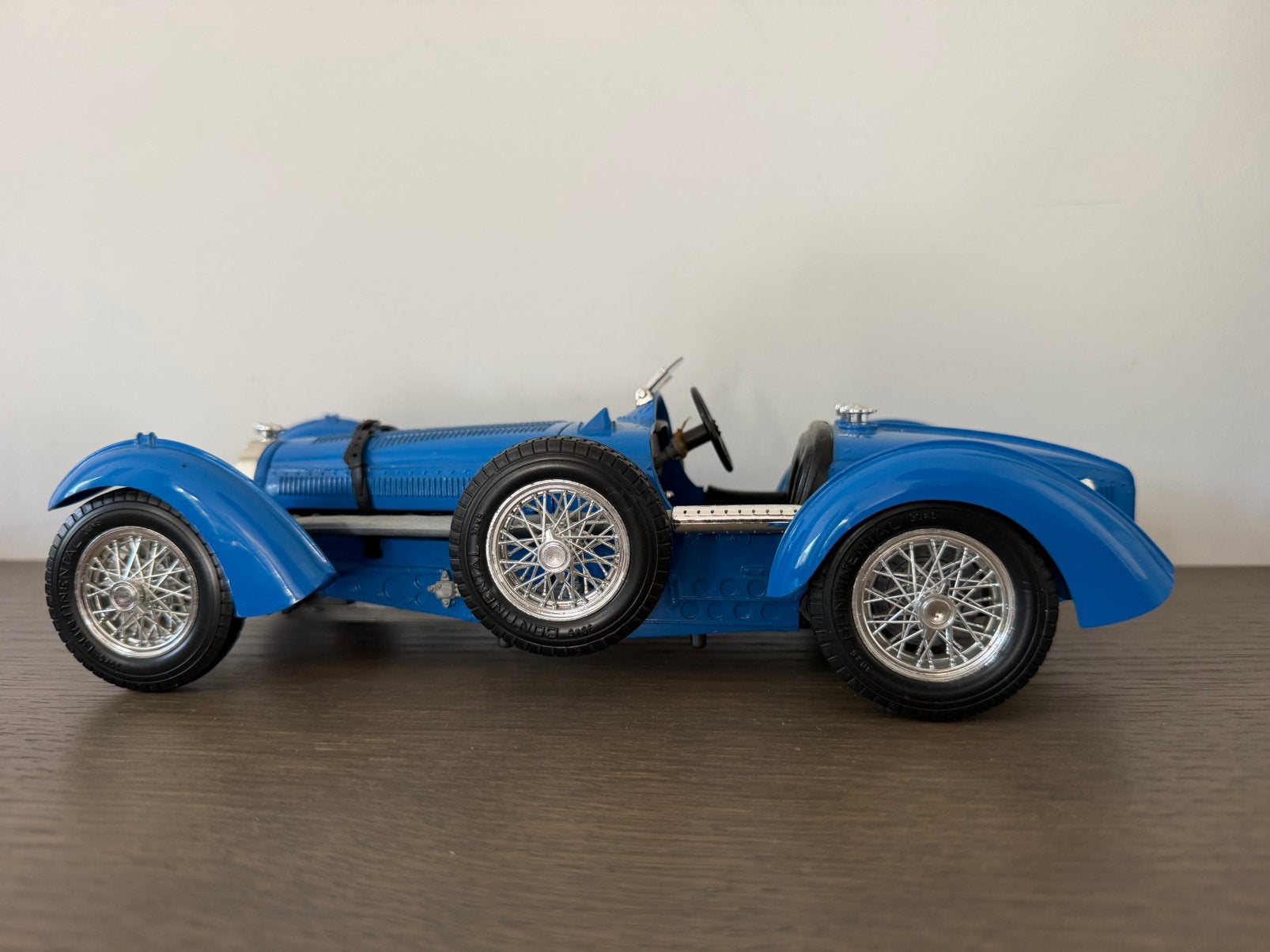 Gedetailleerd model Bugatti Type 59 - Blauw, Ophalen of Verzenden, Zo goed als nieuw, Auto, Overige merken