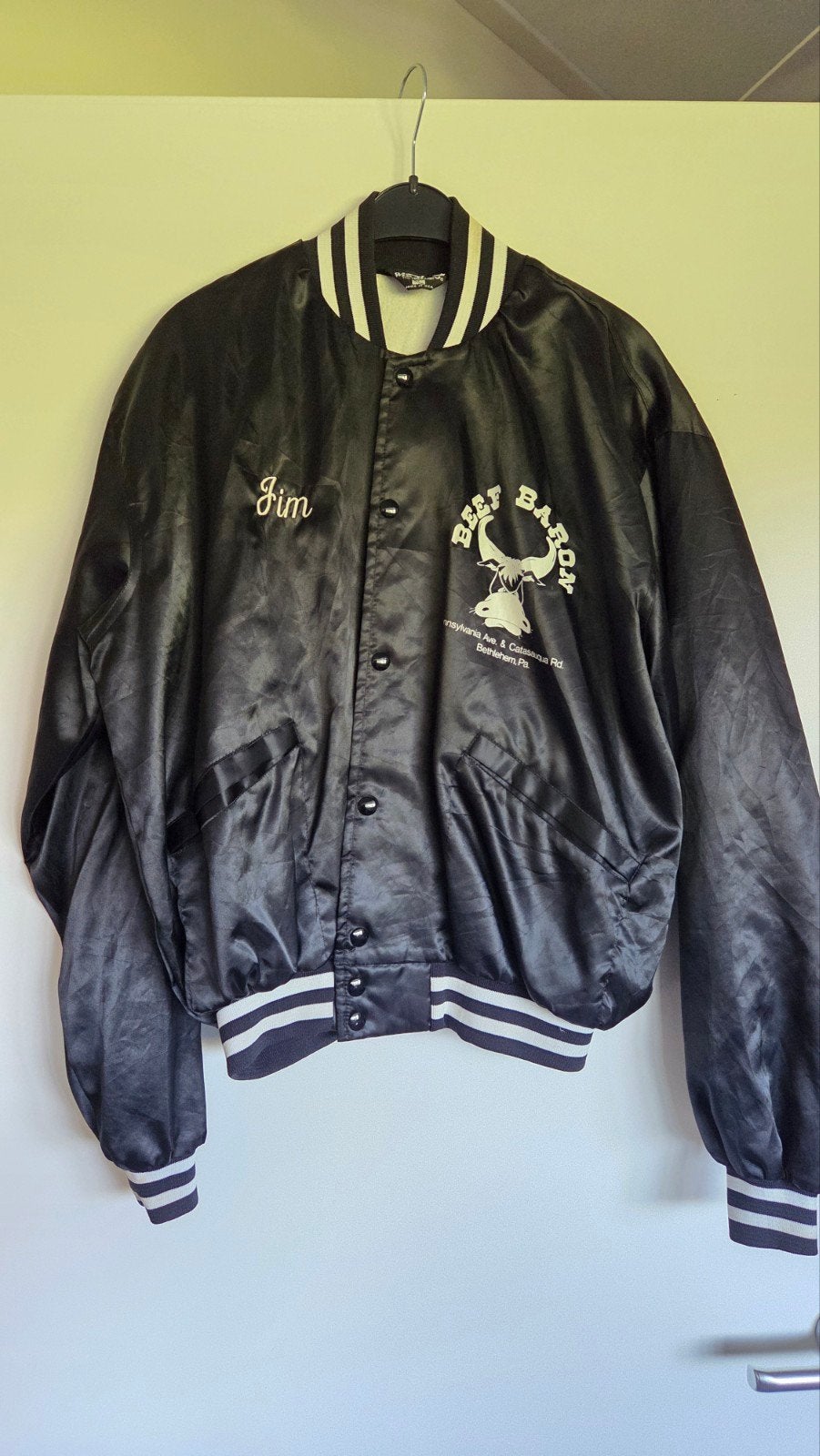 Vintage Beef Baron Baseball Jack Origineel - Zwart, Maat 48/50 (M), Zwart, Ophalen of Verzenden, Windle
