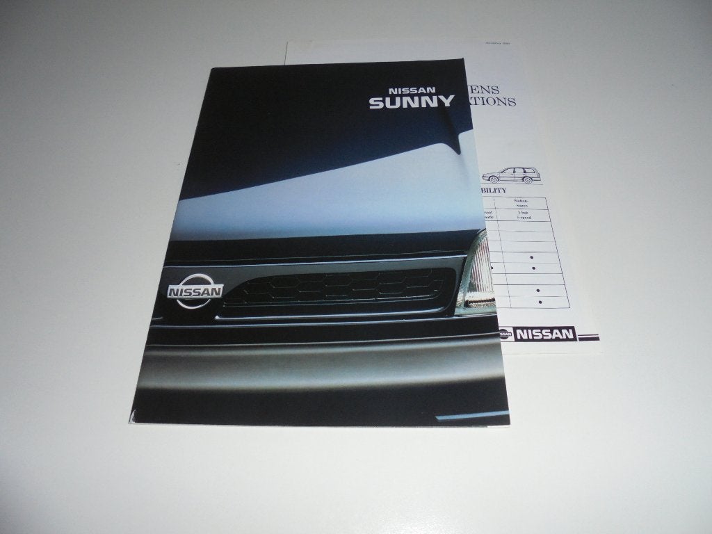 brochure Nissan Sunny  1991, Ophalen of Verzenden, Zo goed als nieuw, Nissan