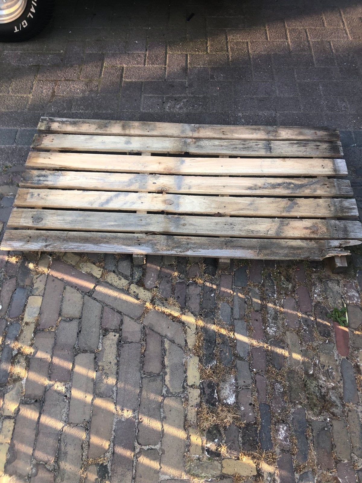 Houten pallet - 125x63cm - Gratis af te halen, Ophalen, Gebruikt