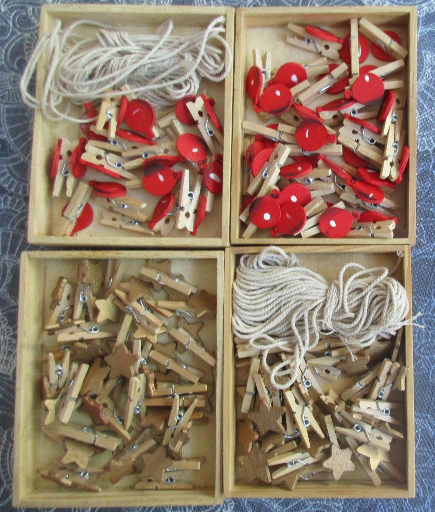 30 roze kaartknijpertjes + 30 diverse + 4 krijtbordjes + 100, Ophalen of Verzenden, Nieuw, Knutselwerk