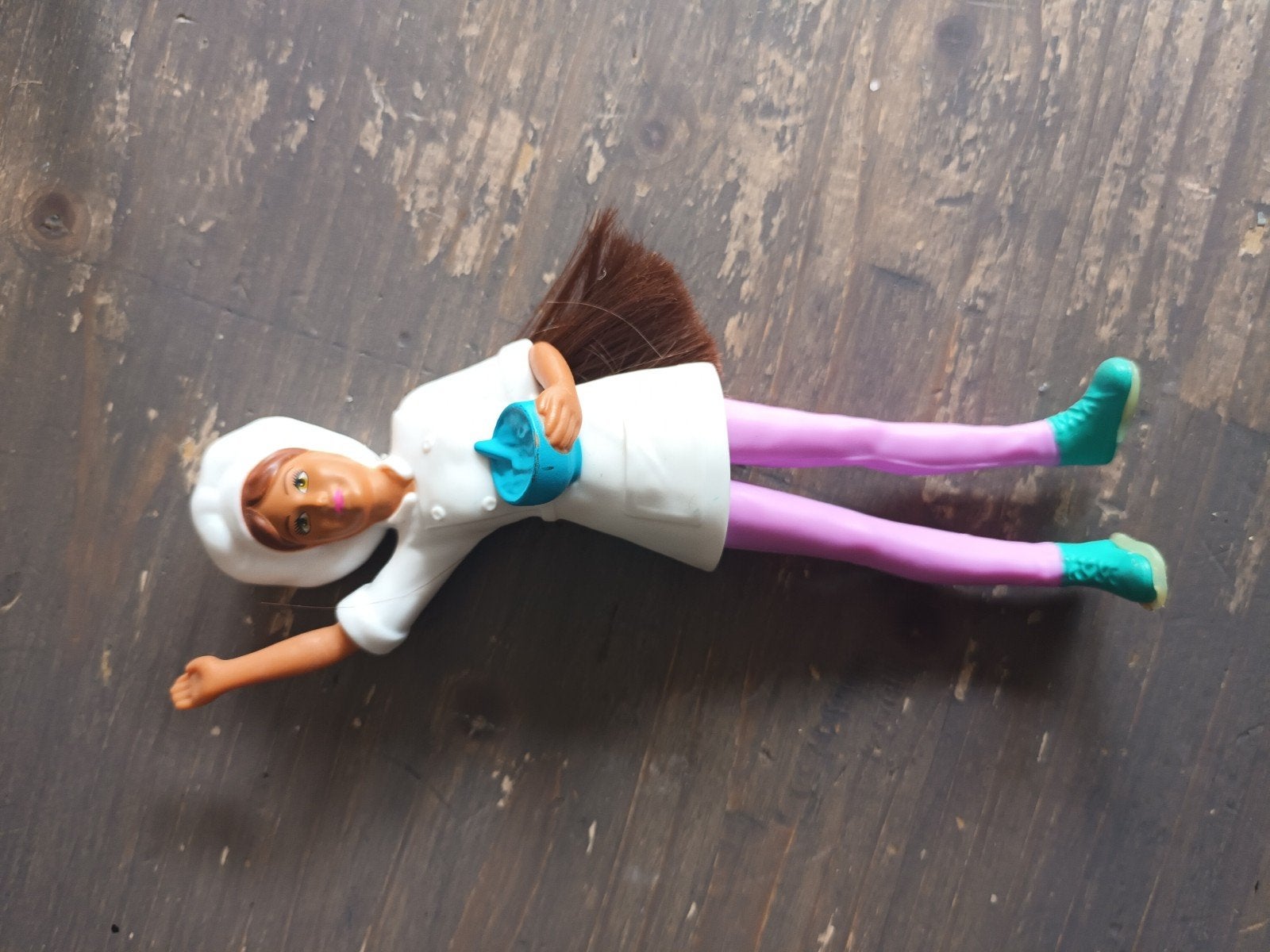 Miniatuur popje met roze broek en witte jas (Kok), Ophalen, Gebruikt, Overige typen